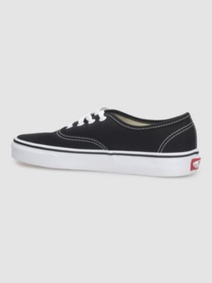 Vans black authentic on sale platform